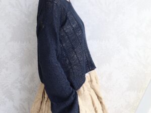 Banana and Sheep sweater (Banana yarn version) designed by Eri