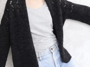 Glicine Haori Cardigan in High Mountain Yak by Eri