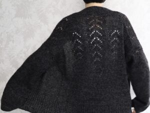 Glicine Haori Cardigan in High Mountain Yak by Eri