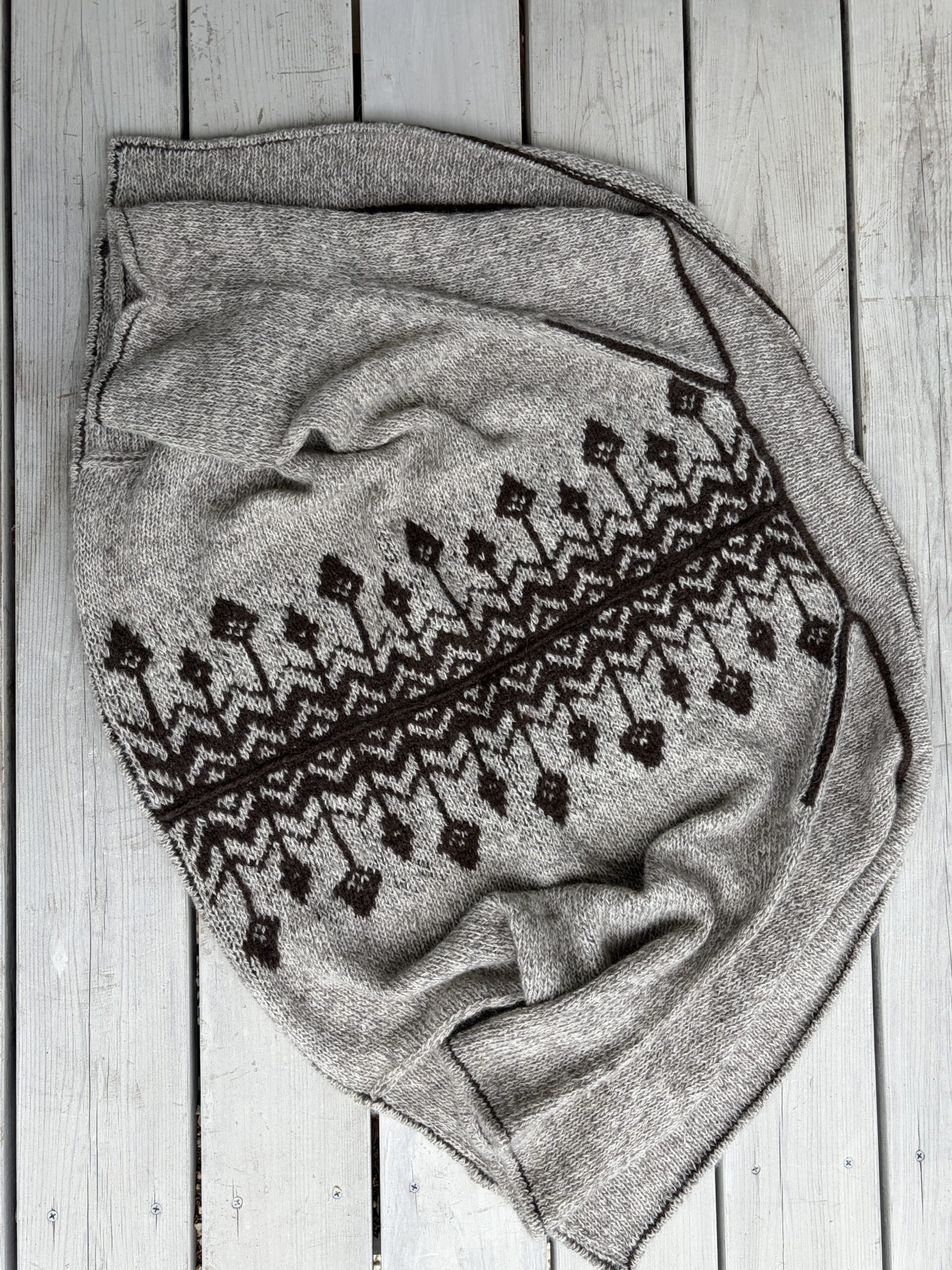 Winter garden Cardigan in High Mountain Yak by Eri - Image 6